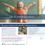 The Independence School chalkboard direct mail