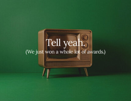 Tell yeah. (We just won a whole lot of awards.)
